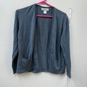 Blue Merino Wool Cardigan